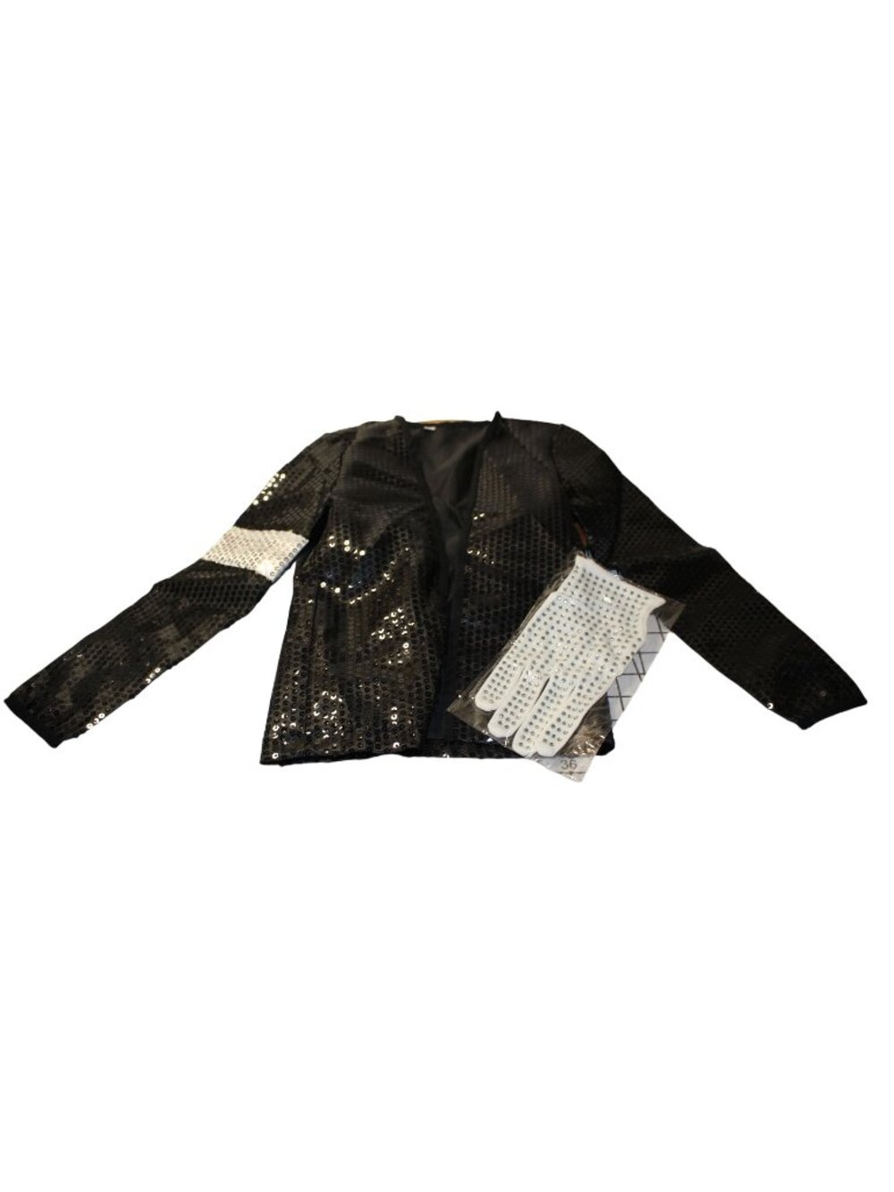 MJ Michael Jackson Billie Jean Sequin Costume Jacket Glove Toddler Boys 4T 5T